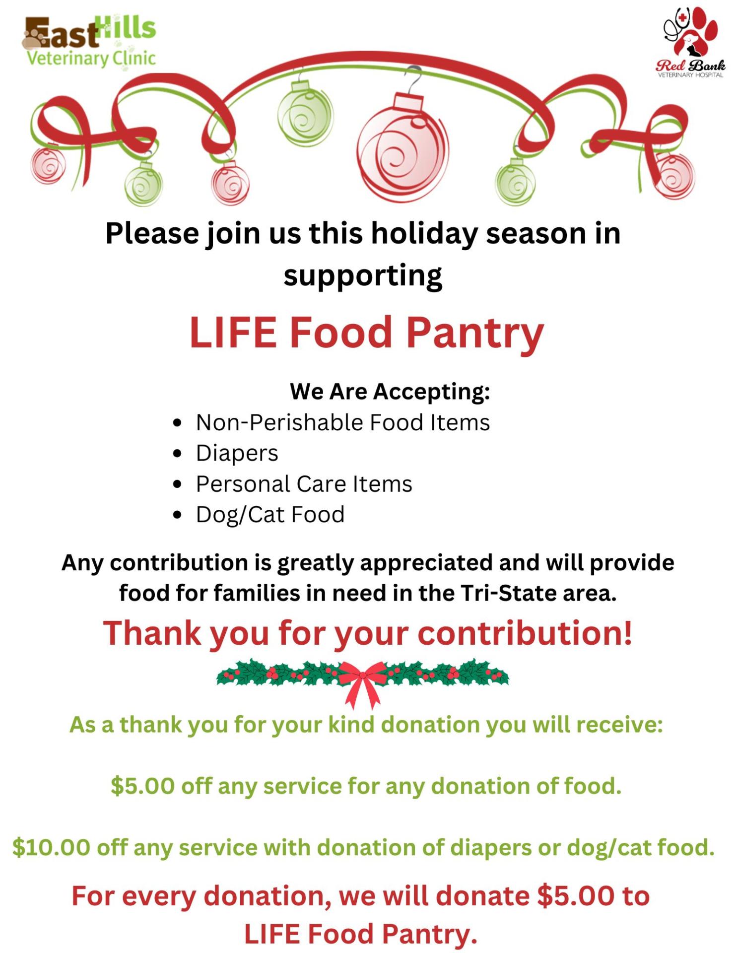 Holiday Donation Drive Loveland OH